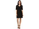 V-Neck Side Rouched Wrap Dress