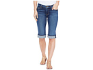 Amelia Cuffed Knee Five-Pocket Shorts in Blue Moon