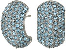 Pave Half Hoop Earrings