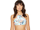 Vintage Wildflower High Neck Tank Top