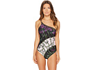 Intero One Shoulder Printed Maillot One-Piece