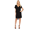 Cold Shoulder Asymmetrical Draped Dress
