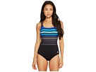 Ombre Stripe Aqua Controlfit