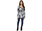 Tie-Dye Fabrique Back Peplum Tunic