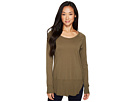 Supreme Jersey Rounded Hem Raglan Long Sleeve Tee