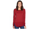 Supreme Jersey Rounded Hem Raglan Long Sleeve Tee