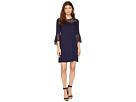 Drapey French Terry Dress with Lace Detail KS8K9888