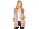 Melange Long Faux Fur Vest