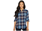 Fringed Rayon Plaid Shirt