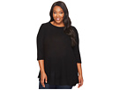 Plus Size Brushed Babydoll Hemline Knit
