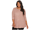 Plus Size Brushed Babydoll Hemline Knit