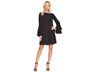 Bell Sleeve Gallery Polka Dots Dress