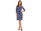 Long Sleeve Printed Lined Dress