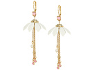 Flower & Chain Drop Earrings