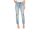 Floral Detail Distressed Skinny in Going Digital