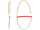 Circle Hoop with Thread Earrings
