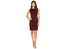 Ponte Sleeveless Tucked Dress