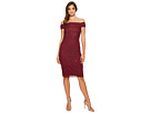 Off the Shoulder Beaded Sheath Dress