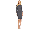 Marled Slub Pleated Dress