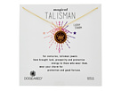 Magical Talisman Lucky Charm, Small Elephant Maroon Enamel Talisman Necklace