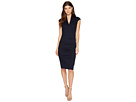 Hadley Ponte Cap Sleeve V-Neck Dress