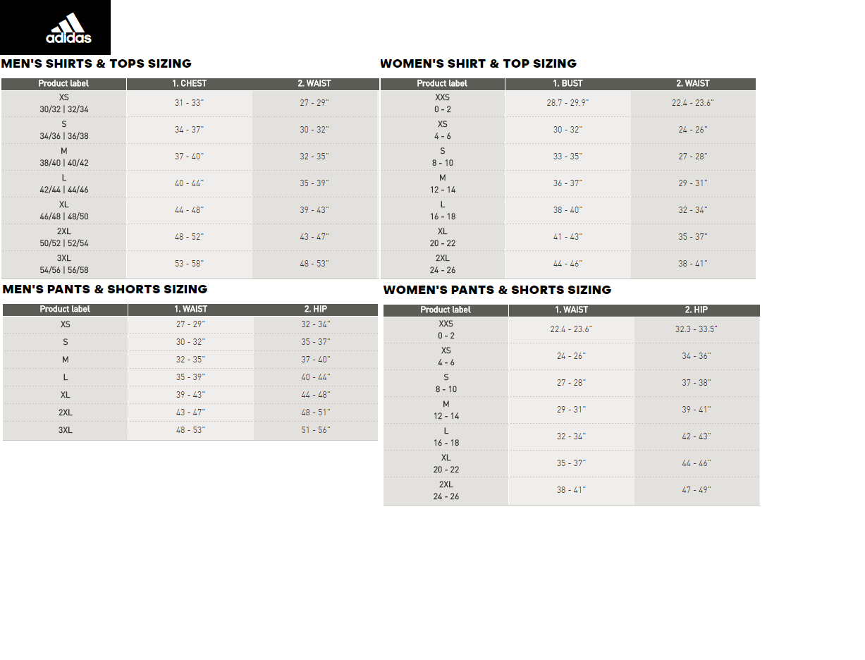 adidas firebird size chart - 55% remise 