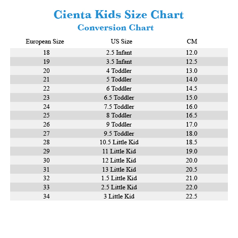 childrens shoe conversion chart - Haval