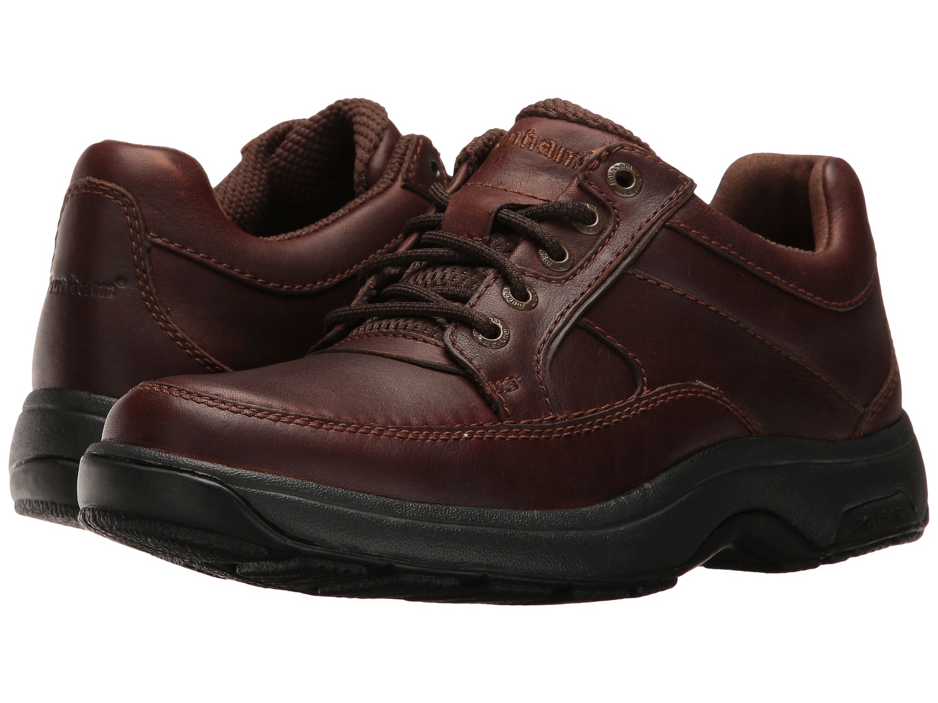 Dunham Midland Oxford Brown Polished Leather - Zappos.com Free Shipping ...