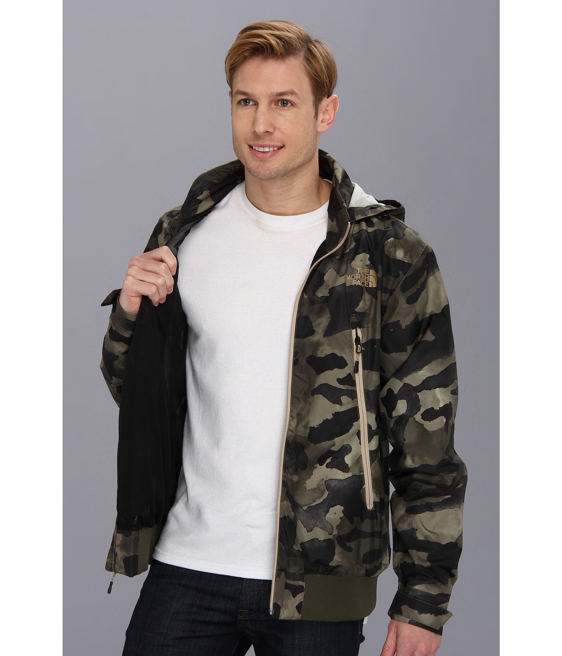 The North Face Diablo Wind Jacket Burnt Olive Green Camo | Shipped Free ...