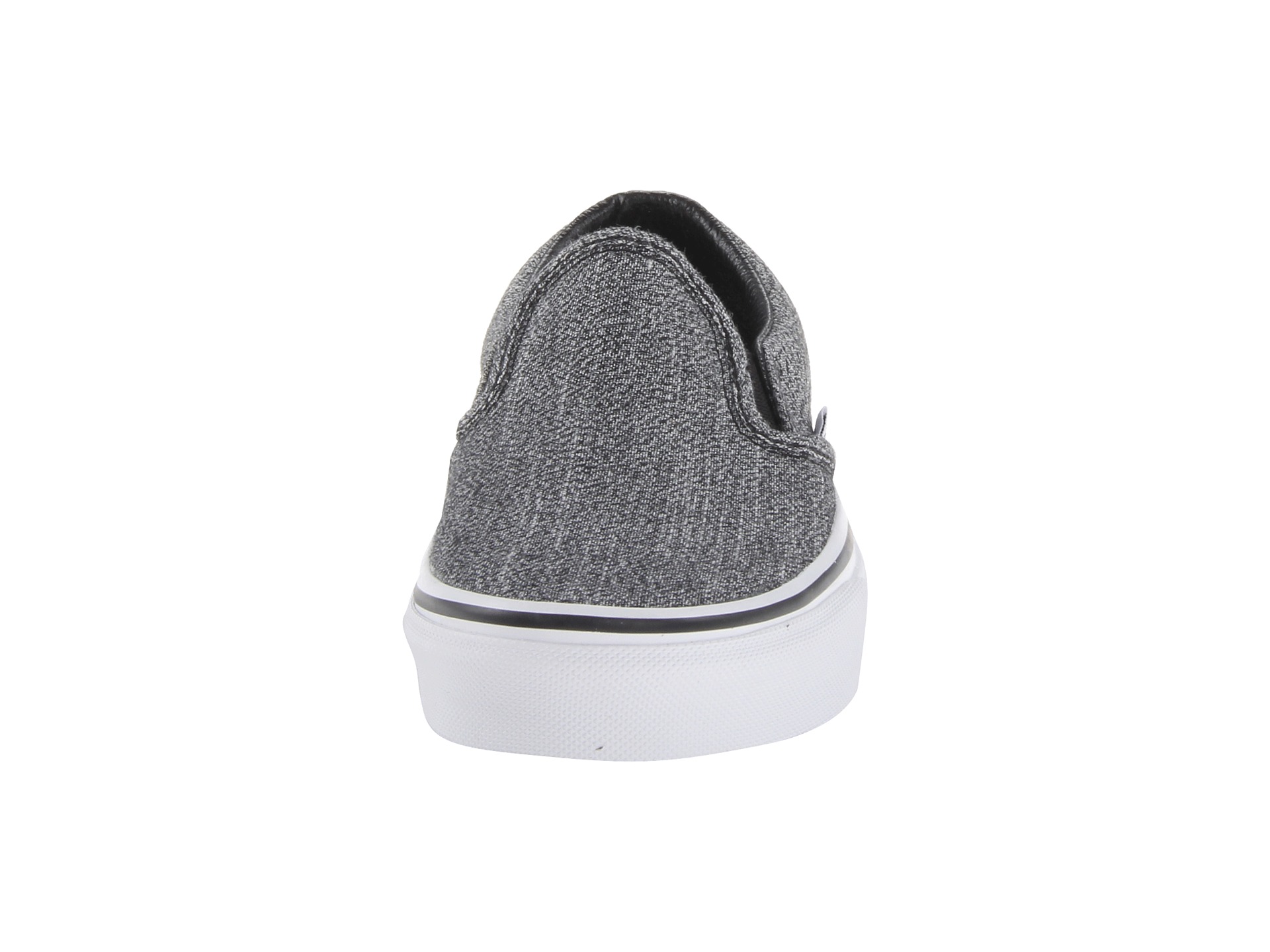 vans slip on suiting black