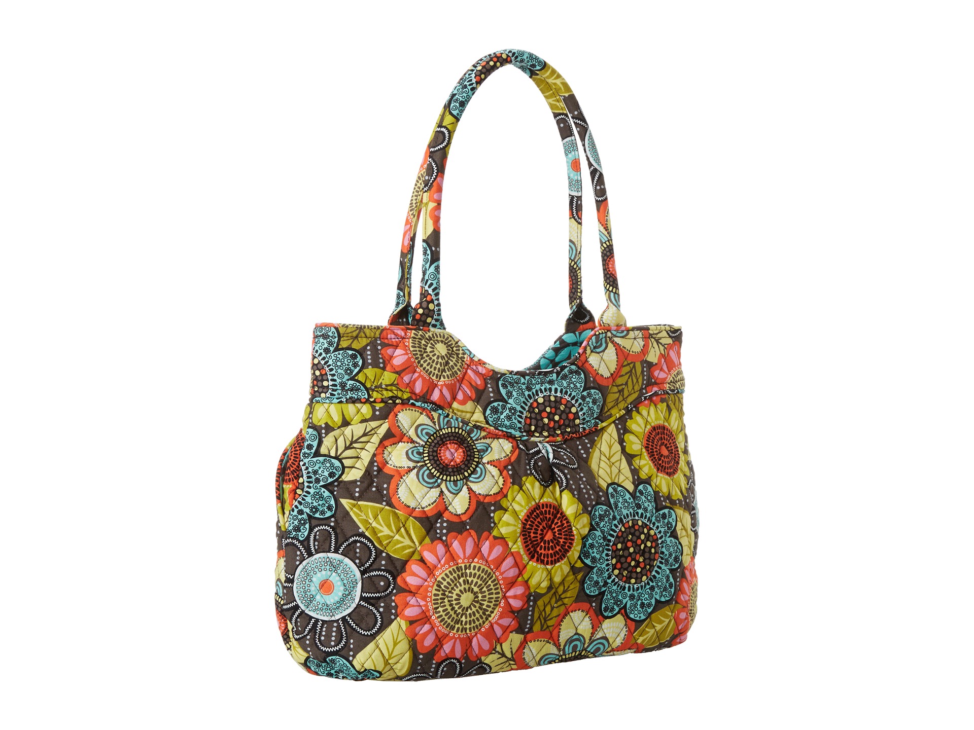 Vera Bradley Pleated Shoulder Bag Flower Shower | Shipped Free at Zappos