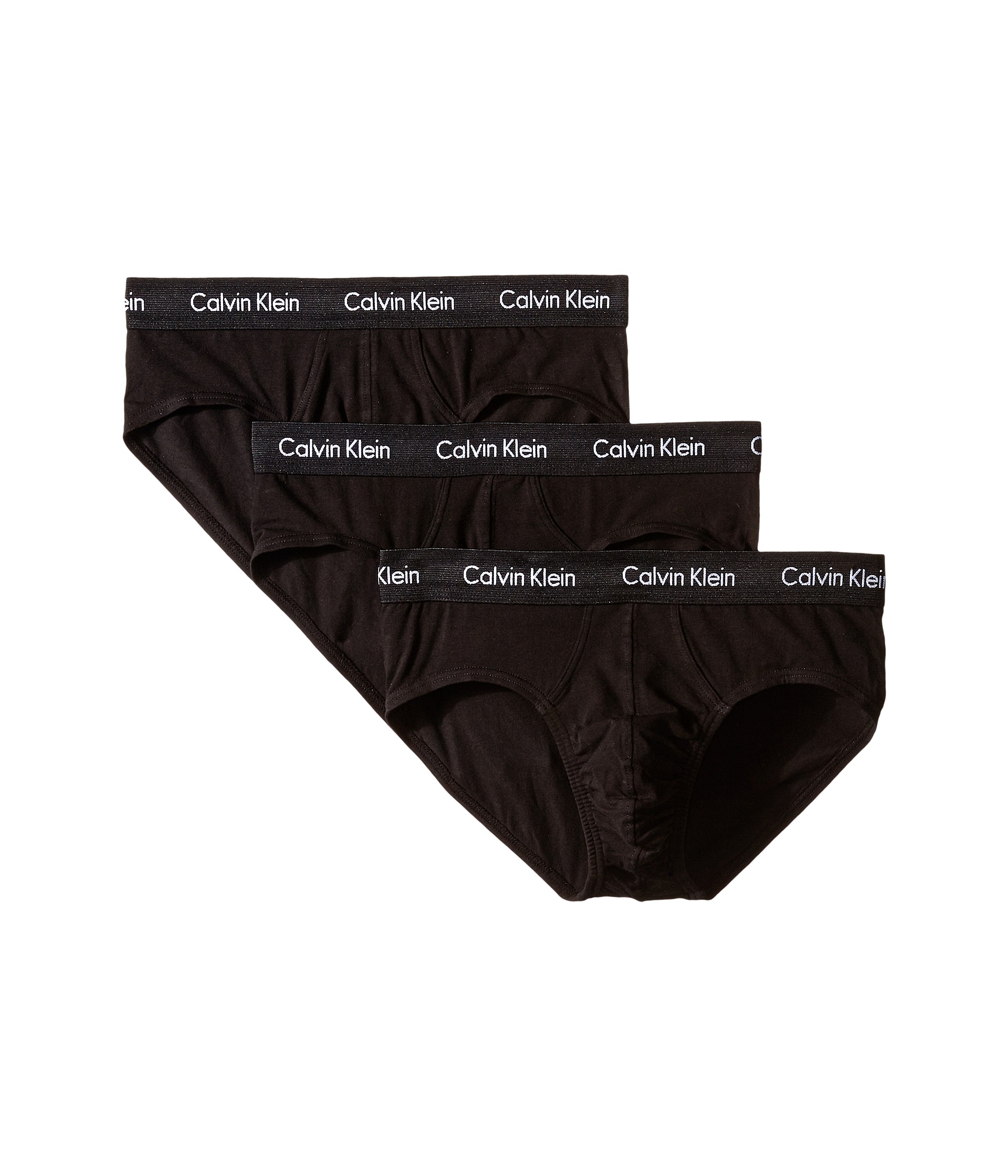 Calvin Klein Underwear Cotton Stretch Hip Brief 3-Pack at Zappos.com
