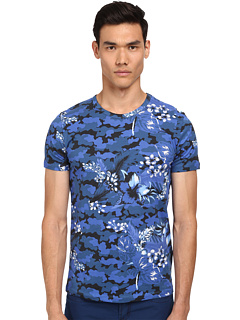 Bikkembergs Camofloral Tee Navy - Zappos Couture