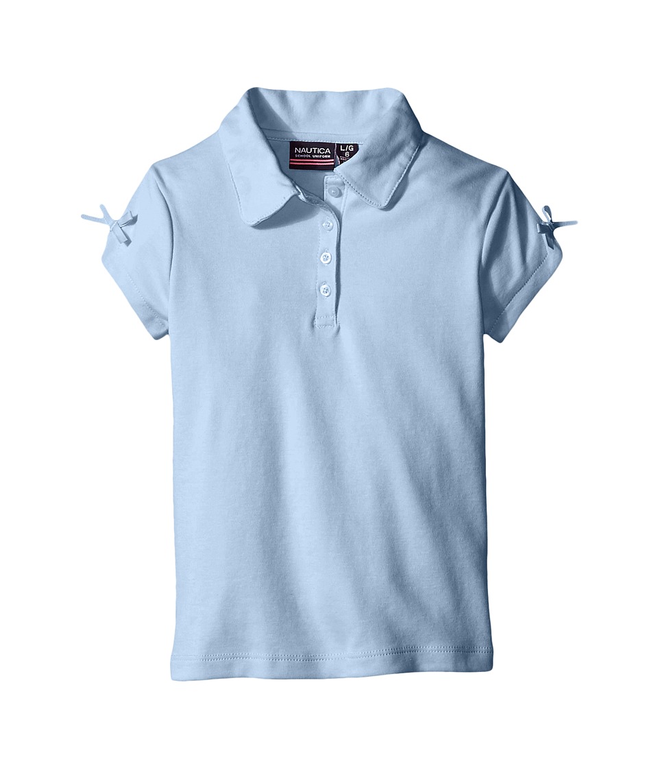 UPC 093348000061 product image for Nautica Kids - Short Sleeve Polo with Bow At Sleeve (Little Kids) (Light Blue) G | upcitemdb.com
