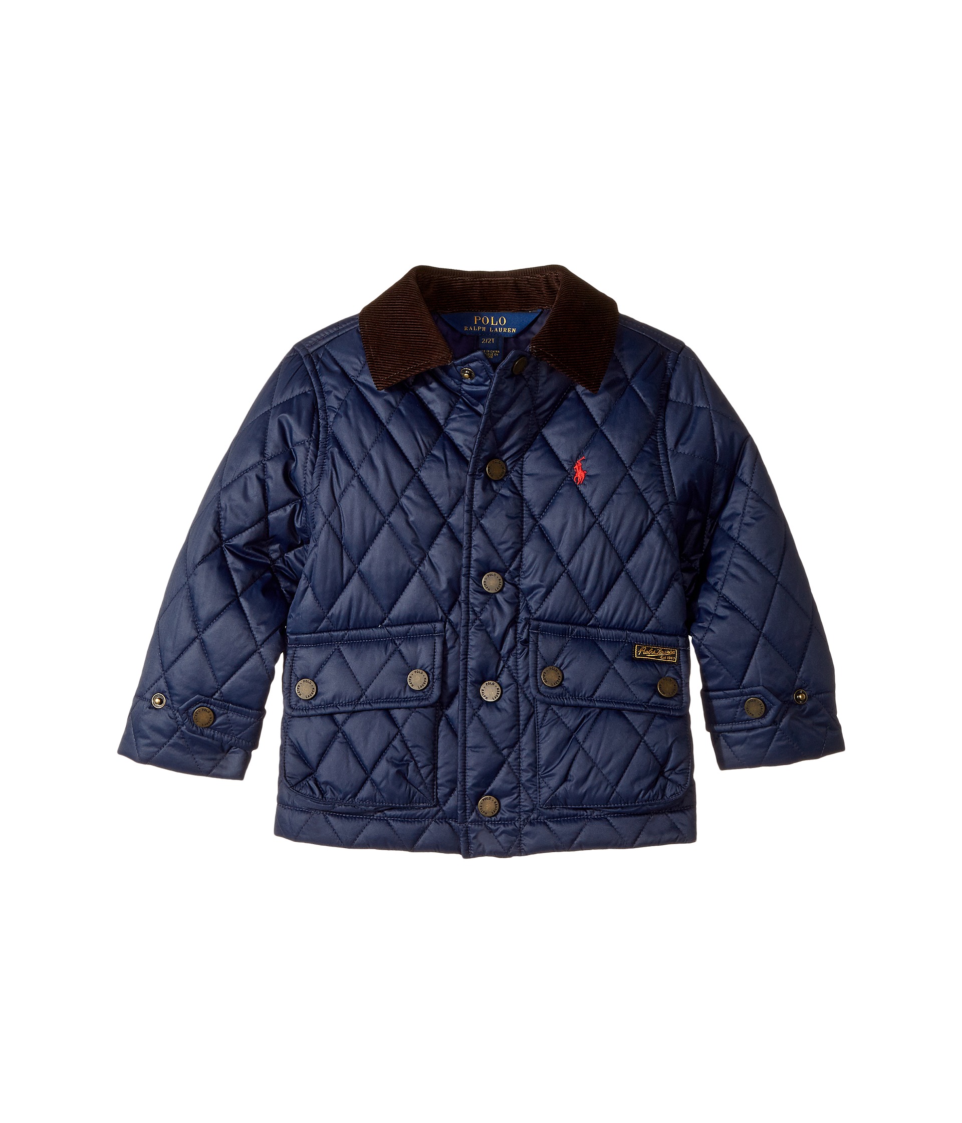 Polo Ralph Lauren Kids Quilted Barn Jacket (Toddler) at Zappos.com