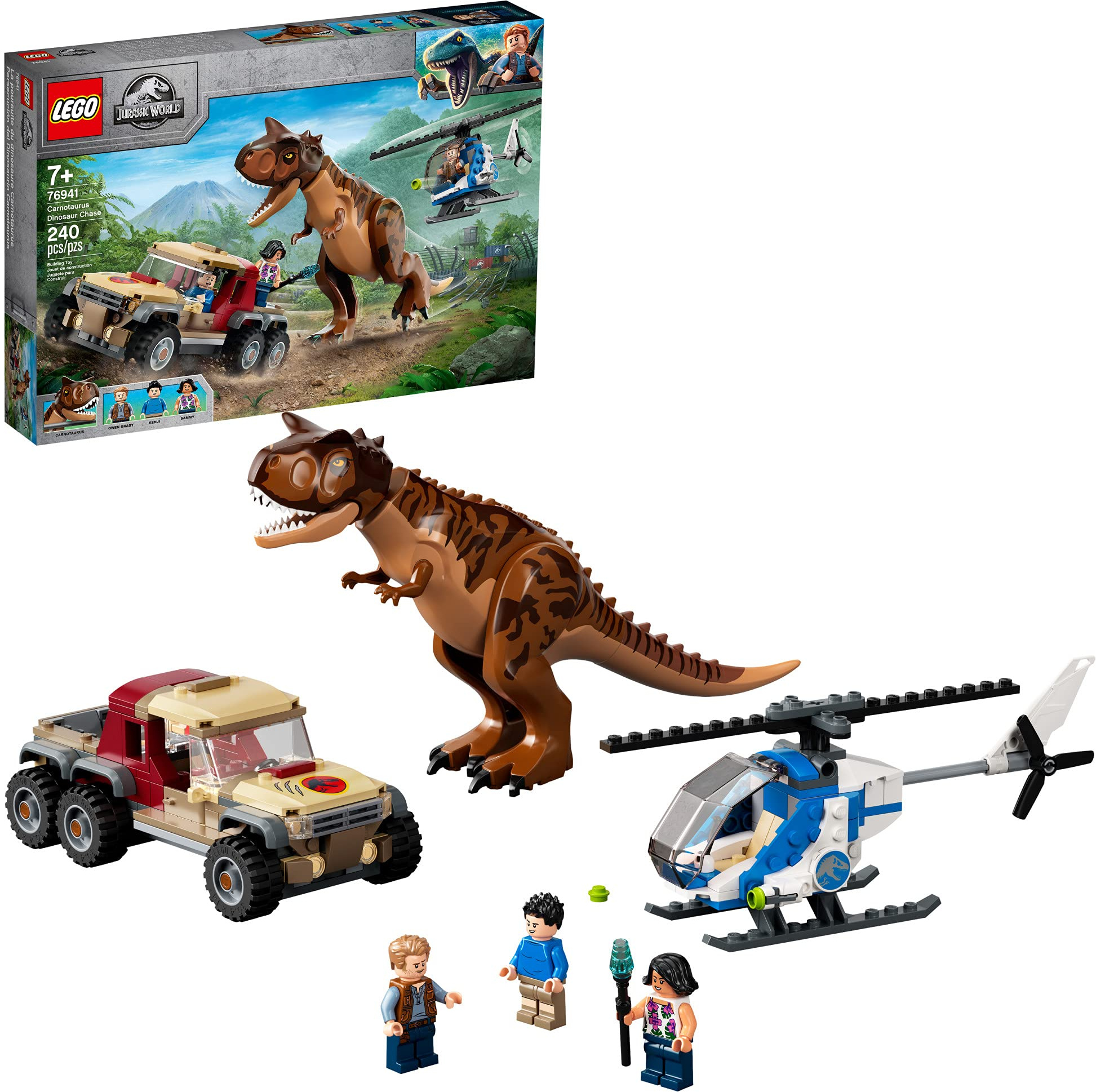 expositie Erfenis Verdeel LEGO LEGO Jurassic World Carnotaurus Dinosaur Chase 76941 Building Kit; Fun  Toy Playset for Creative Kids; New 2021 (240 Pieces) | Zappos.com